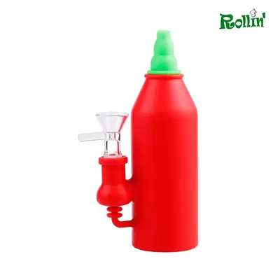 rollinbd.com-Product-Collection-SB 7 inch sauce bottle Silicone water pipe