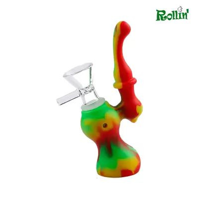 rollinbd.com-Product-Collection-12 cm Silicone Bubbler red and green mix color