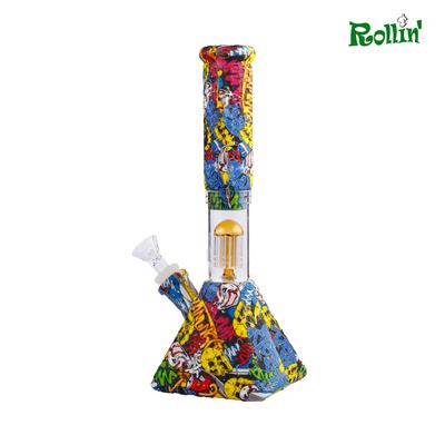 rollinbd.com-Product-Collection-SB001- 11 inch Jellyfish Percolator Silicone water pipe