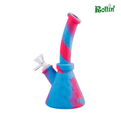 rollinbd.com-Product-Collection-SB002- 9 inch curve print Silicone water pipe