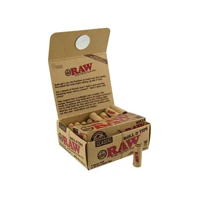 rollinbd.com-Product-Collection-RAW Classic Masterpiece Rolling Paper Rolls With Pre-Rolled Tips