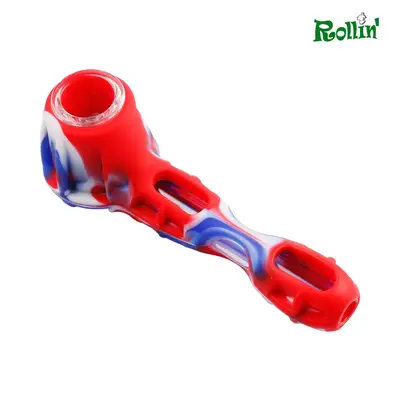 rollinbd.com-Product-Collection-SP 12cm glass and Silicone mix pipe