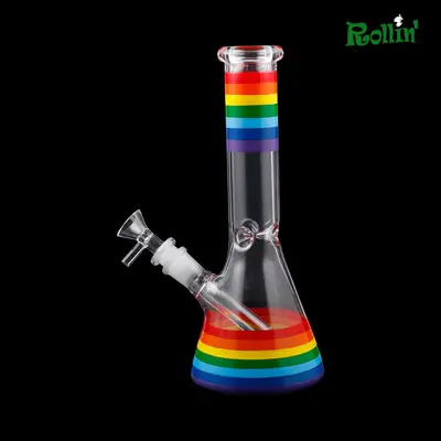 rollinbd.com-Product-Collection-GB 10 inch Rainbow print glass water pipe