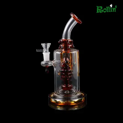 rollinbd.com-Product-Collection-GB 10 inch Honey percolator water pipe chocklet color