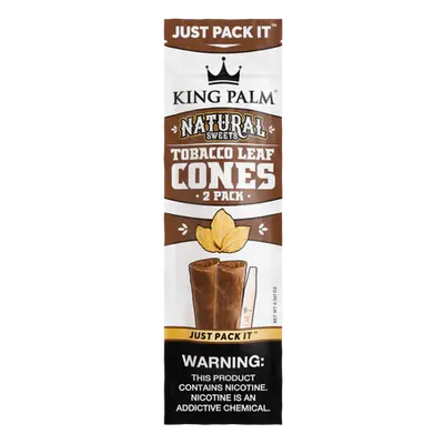 rollinbd.com-Product-Collection-KING PALM Squeeze & Pop Tobacco Leaf Cones - Natural Sweets