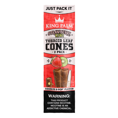rollinbd.com-Product-Collection-KING PALM Flavoured Squeeze & Pop Tobacco Leaf Cones - Strawberry Kiwi