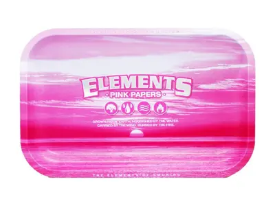 rollinbd.com-Product-Collection-ELEMENTS Pink Medium Metal Rolling Tray