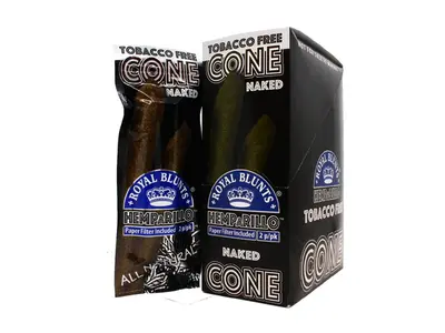 rollinbd.com-Product-Collection-HEMP A RILLO Royal Blunt Cones - Naked - 2 Blunts Per Pack