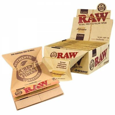 rollinbd.com-Product-Collection-RAW Classic Artesano King Size Slim Rolling Papers Tips & Tray